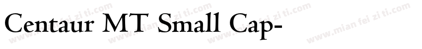 Centaur MT Small Cap字体转换